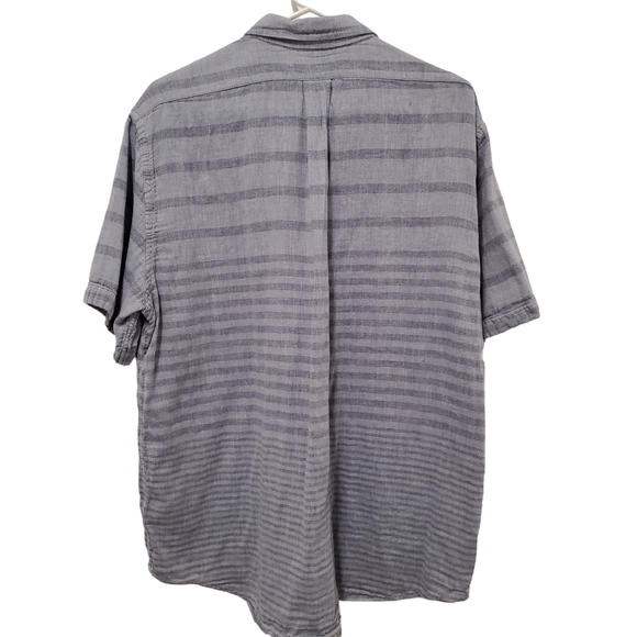 Vineyard Vines Men's Shirt Short Sleeve Button Slim Fit Tucker Gray Stripe XL - Picture 6 of 9